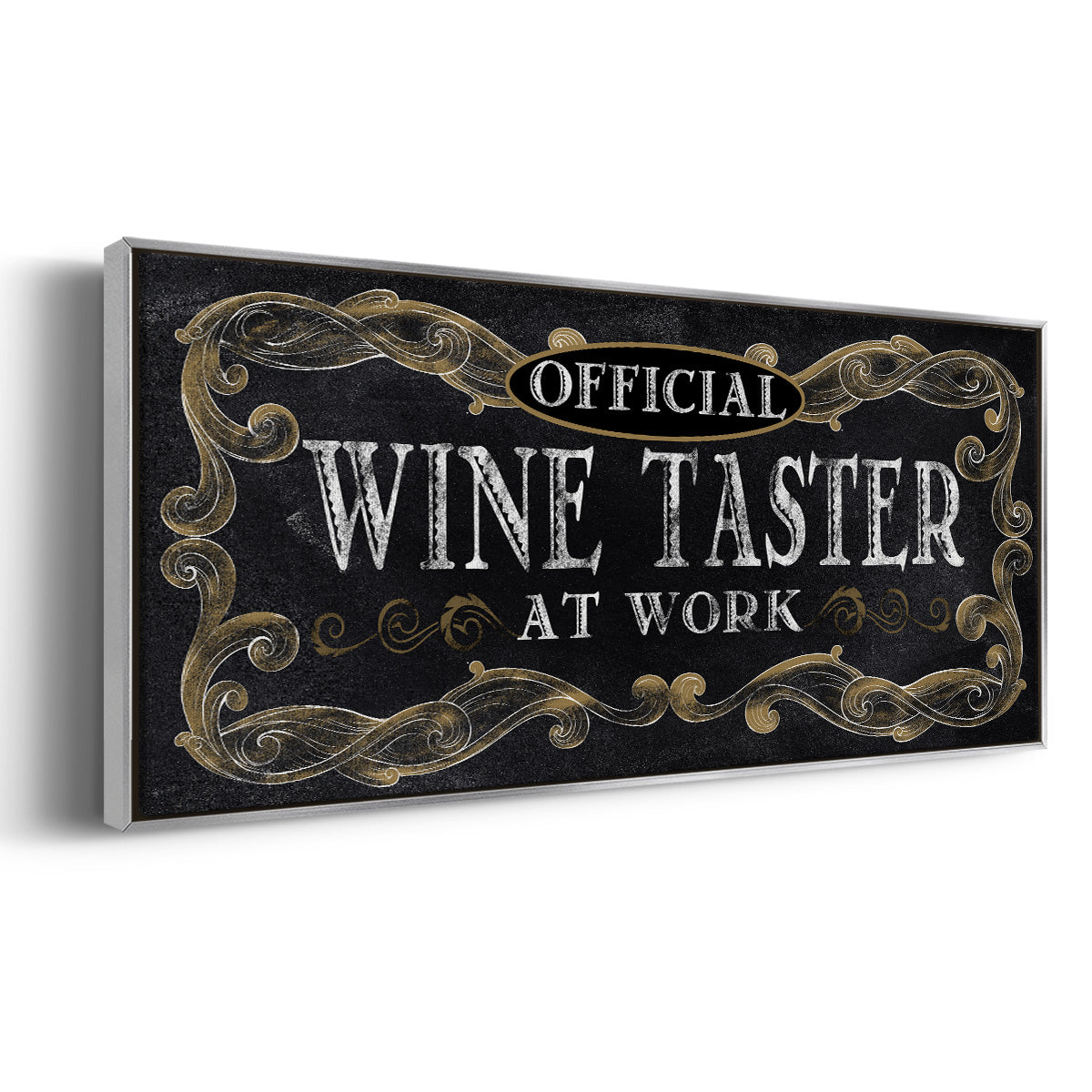 Wine Taster - Floater Framed Canvas Print