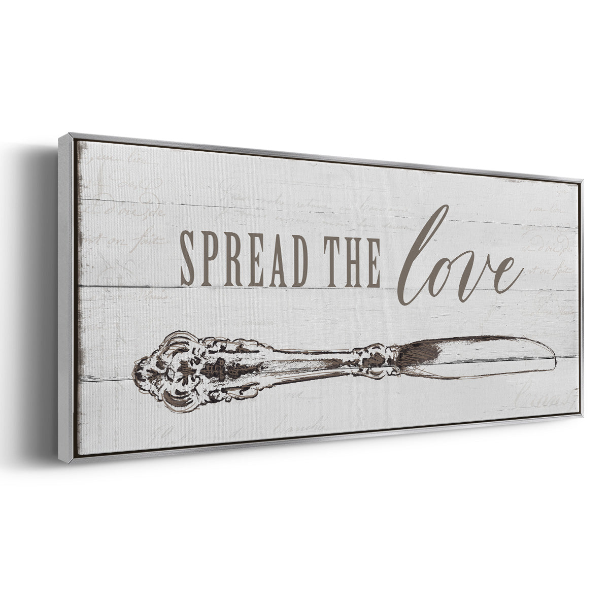 Spread the Love - Floater Framed Canvas Print