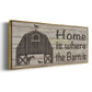 Home & Farm III - Floater Framed Canvas Print