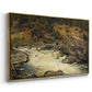 Waterfall in Hallingdal, 1848 - Floater Framed Canvas Print