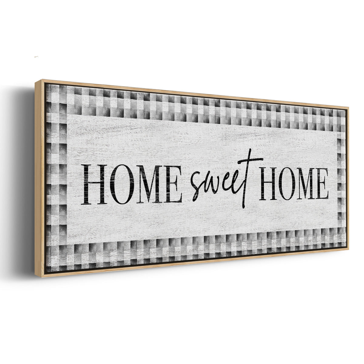 Home Sweet Home - Floater Framed Canvas Print