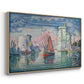 Entrance to the Port of La Rochelle, 1921 - Floater Framed Canvas Print