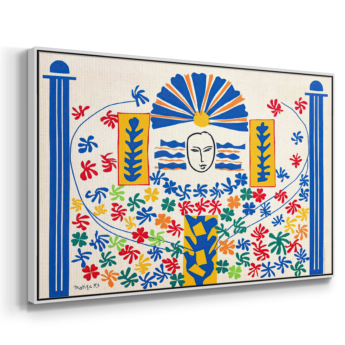 Apollo (Apollon), 1953 - Floater Framed Canvas Print