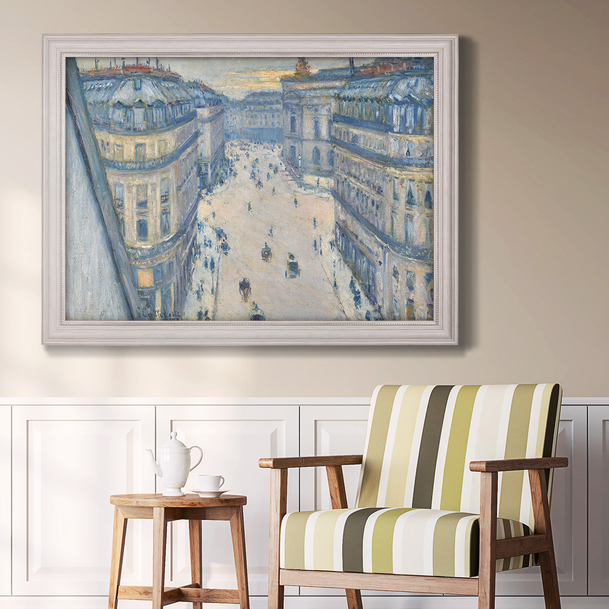 Halévy Street, View from the Seventh Floor - Ornate Framed Canvas Print