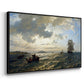 Fresh Breeze on the Norwegian Coast, 1876 - Floater Framed Canvas Print