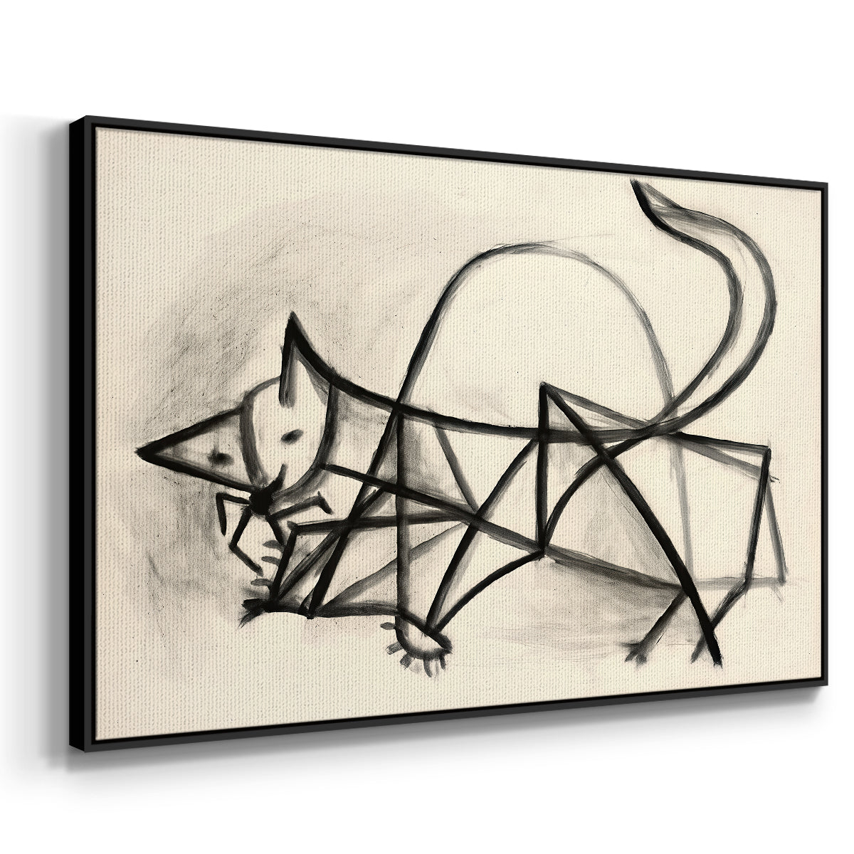 Study of a Cat (Étude de chat), 1946 - Floater Framed Canvas Print