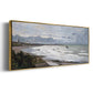 The Beach at Saint Adresse, 1876 - Floater Framed Canvas Print