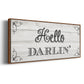 Hello Darlin' - Floater Framed Canvas Print