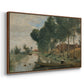 Landscape at Arleux-du-Nord, c. 1871-1874 - Floater Framed Canvas Print