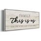 This is Us - Floater Framed Canvas Print