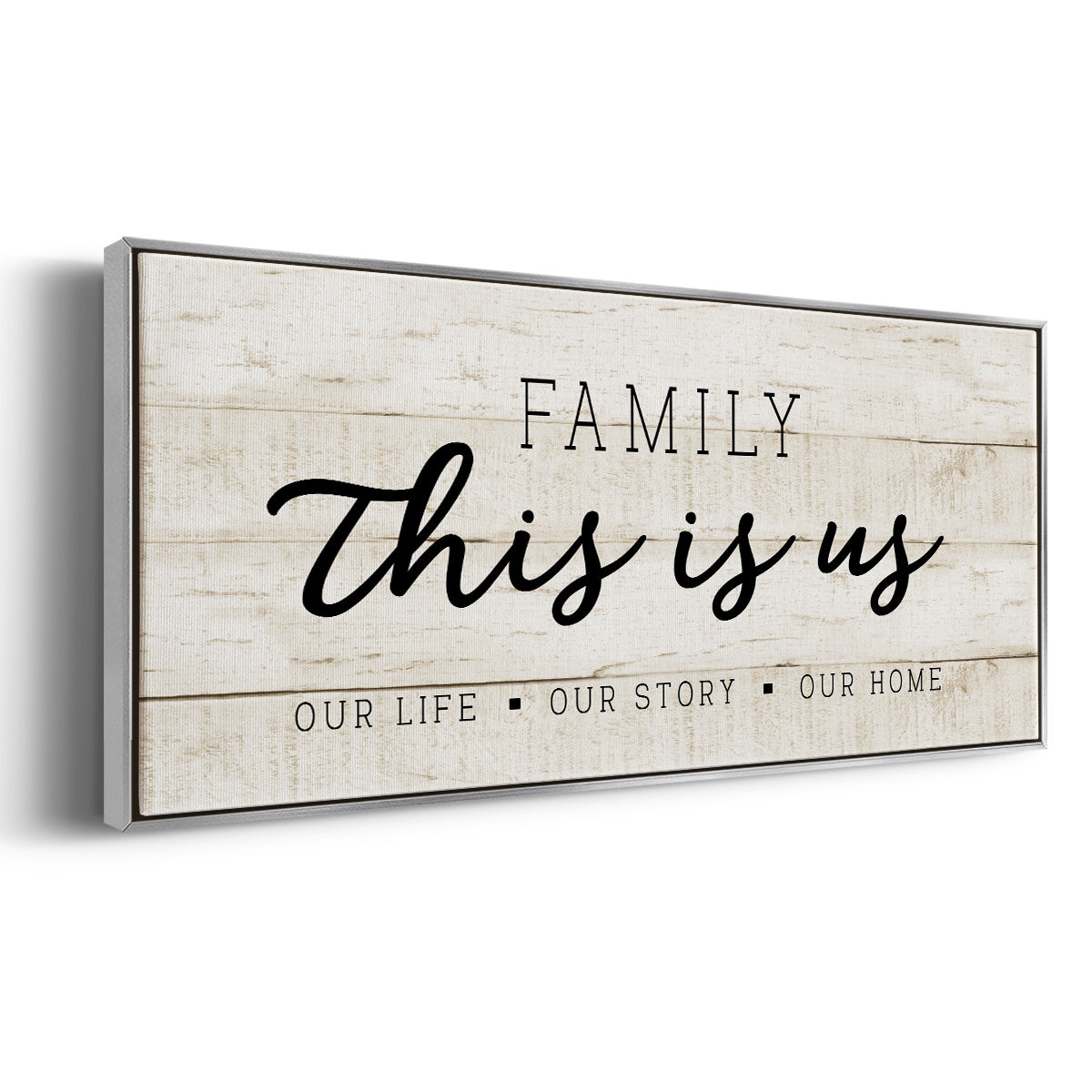 This is Us - Floater Framed Canvas Print