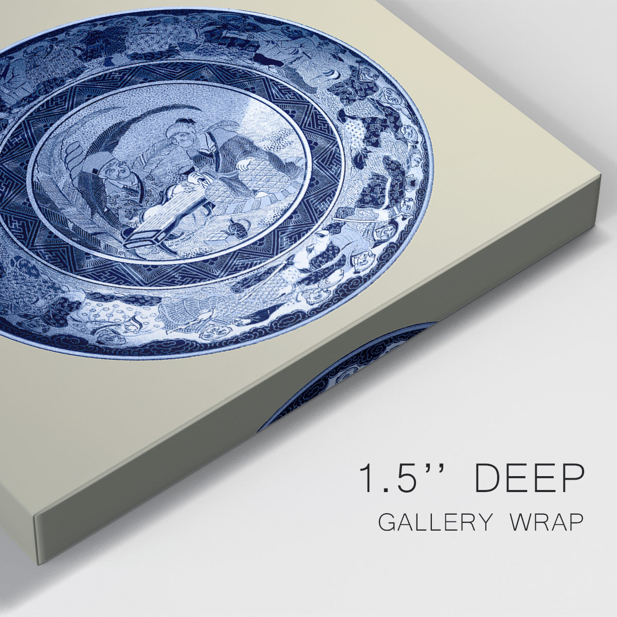 Porcelain in Blue and White II Premium Gallery Wrapped Canvas - Ready to Hang