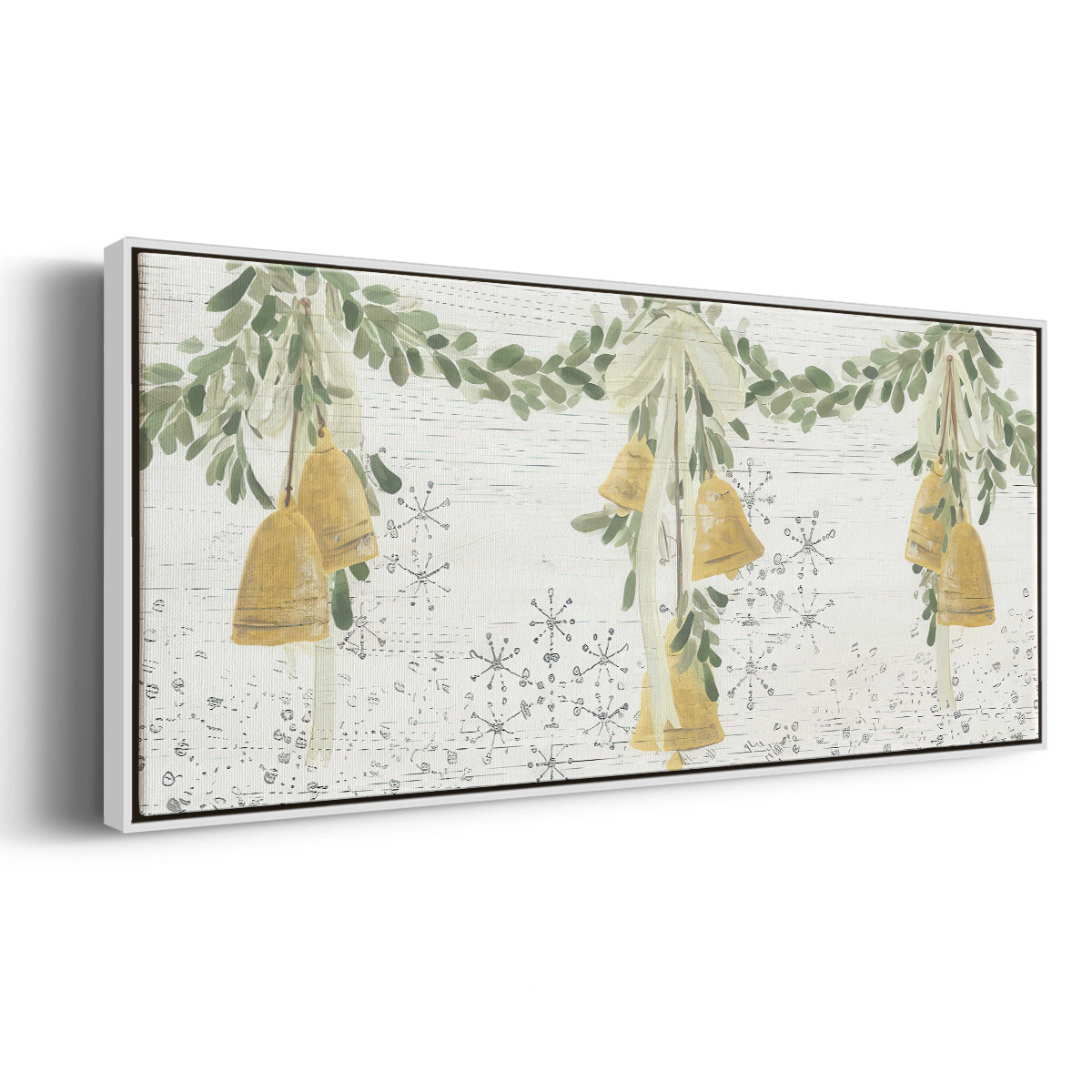 Holiday Bells - Floater Framed Canvas Print