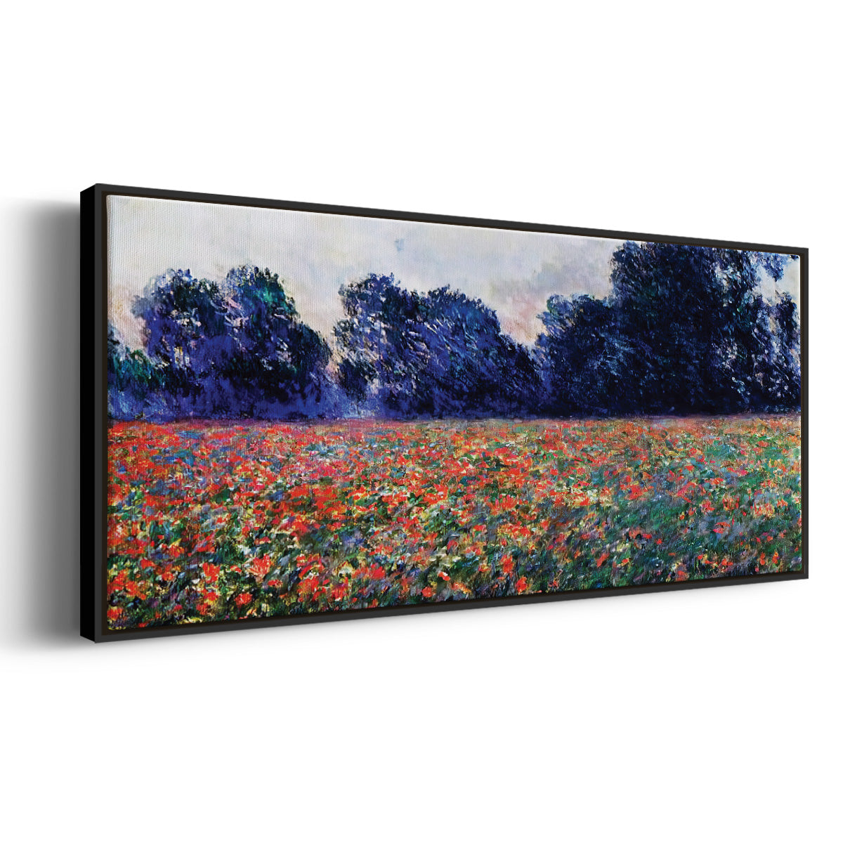 Poppies at Giverny, 1887 - Floater Framed Canvas Print