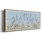 Bloomin Around Grateful - Floater Framed Canvas Print