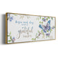 Begin Each Day - Floater Framed Canvas Print