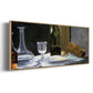 Still Life with Bottles, 1862 - Floater Framed Canvas Print