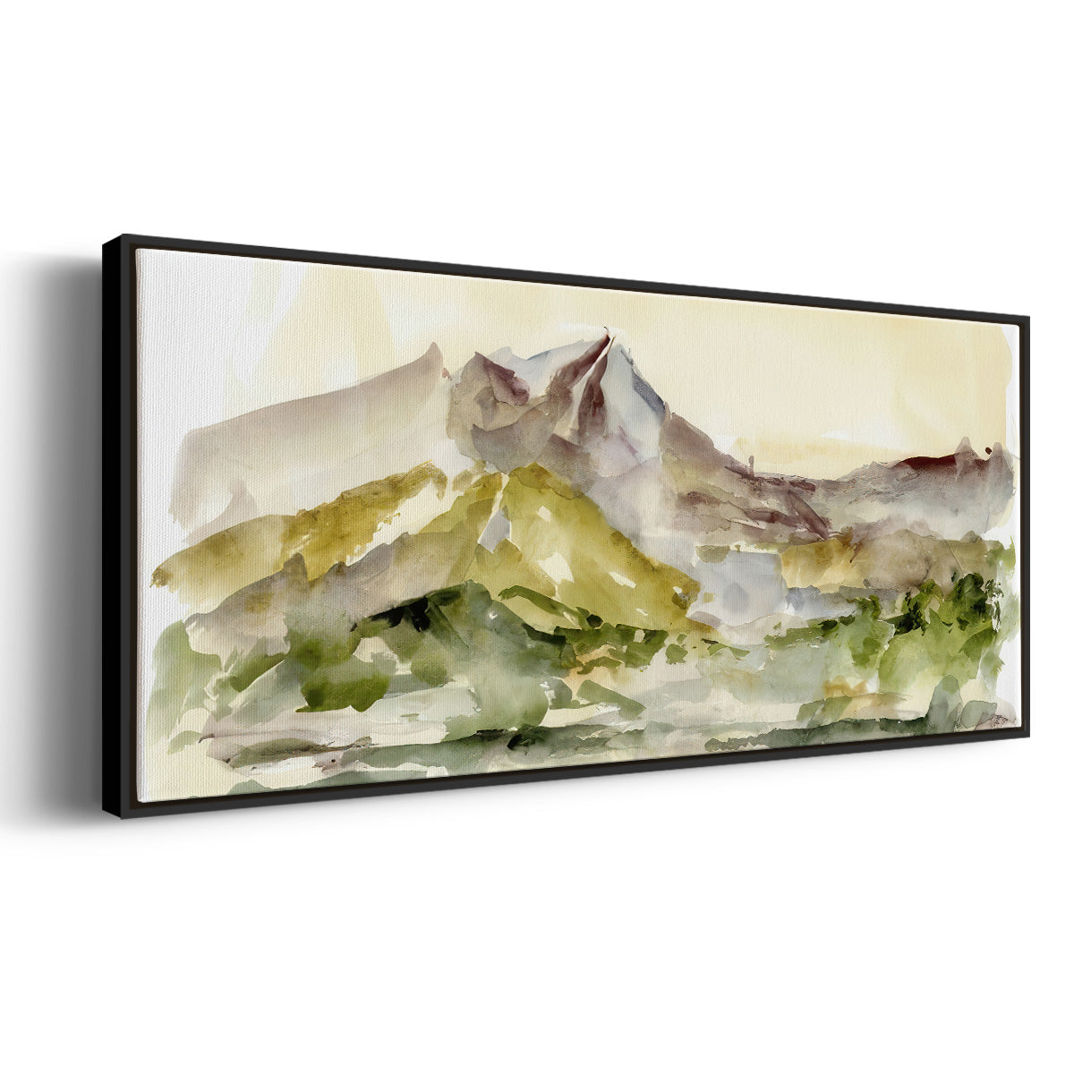 Plum Ridge I - Floater Framed Canvas Print