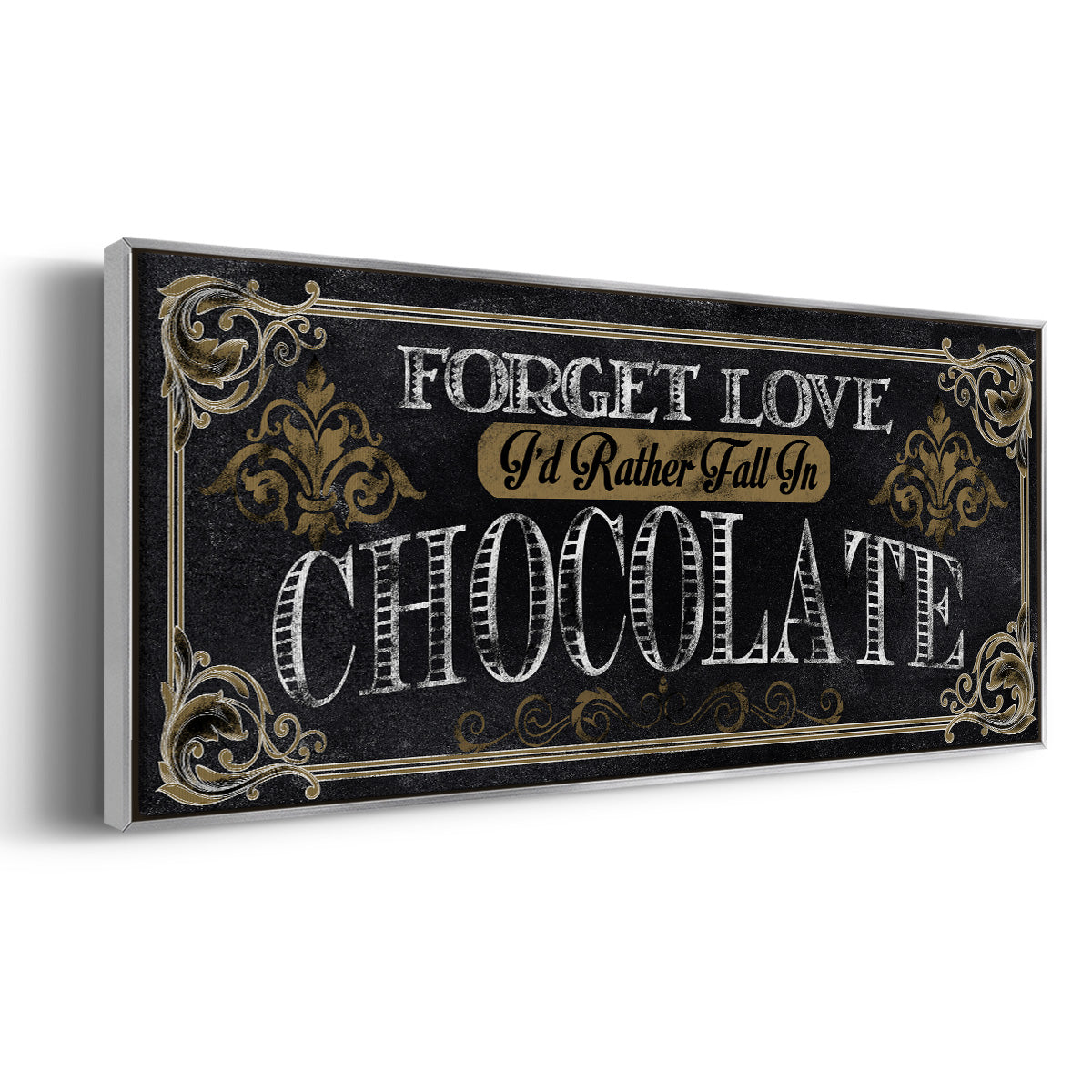 Chocolate - Floater Framed Canvas Print