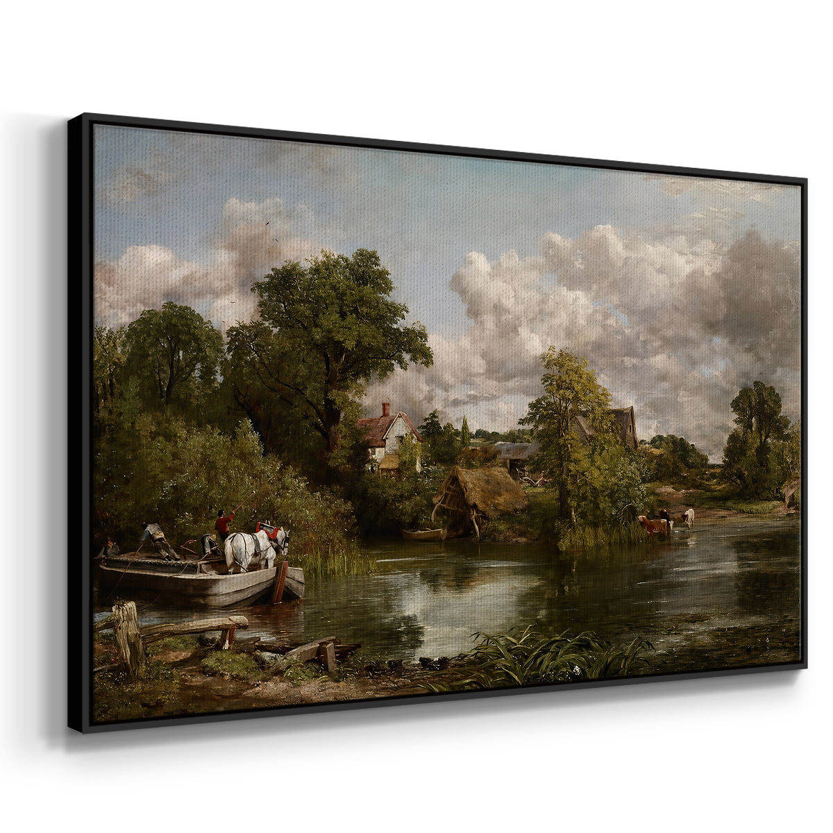 The White Horse, 1819 - Floater Framed Canvas Print