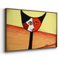 Picasso's Cat–El Gato - Floater Framed Canvas Print