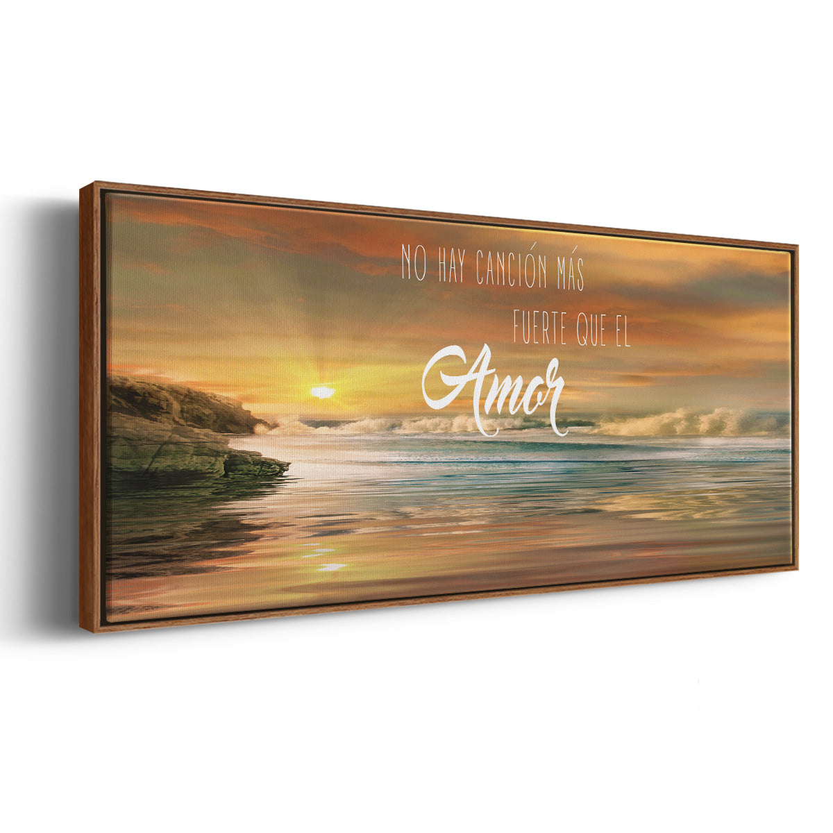 Amor - Floater Framed Canvas Print