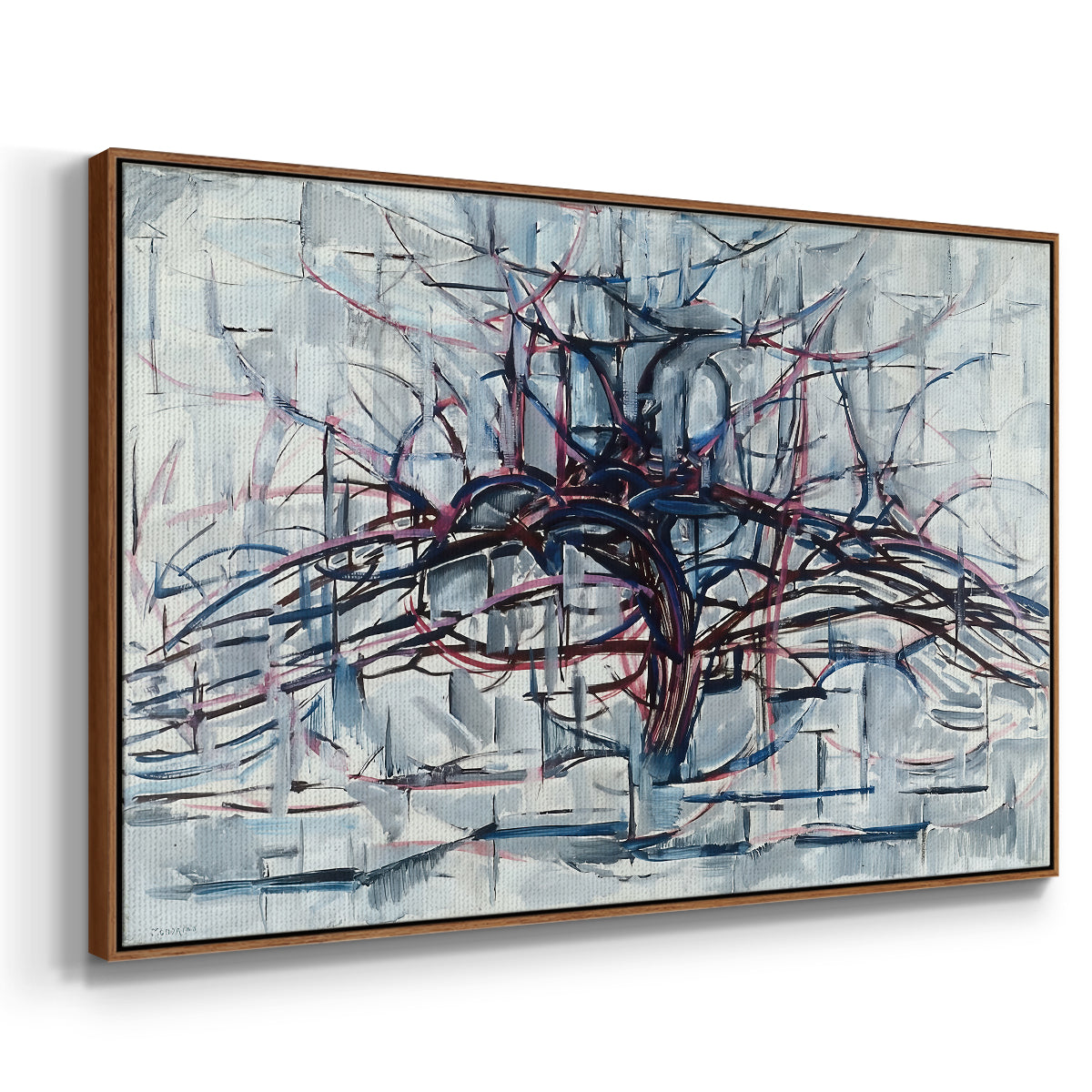 Horizontal Tree, 1912 - Floater Framed Canvas Print