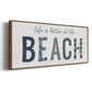 Beach Better - Floater Framed Canvas Print