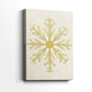 Tinsel-Gold Nativity Green - Canvas Art Print