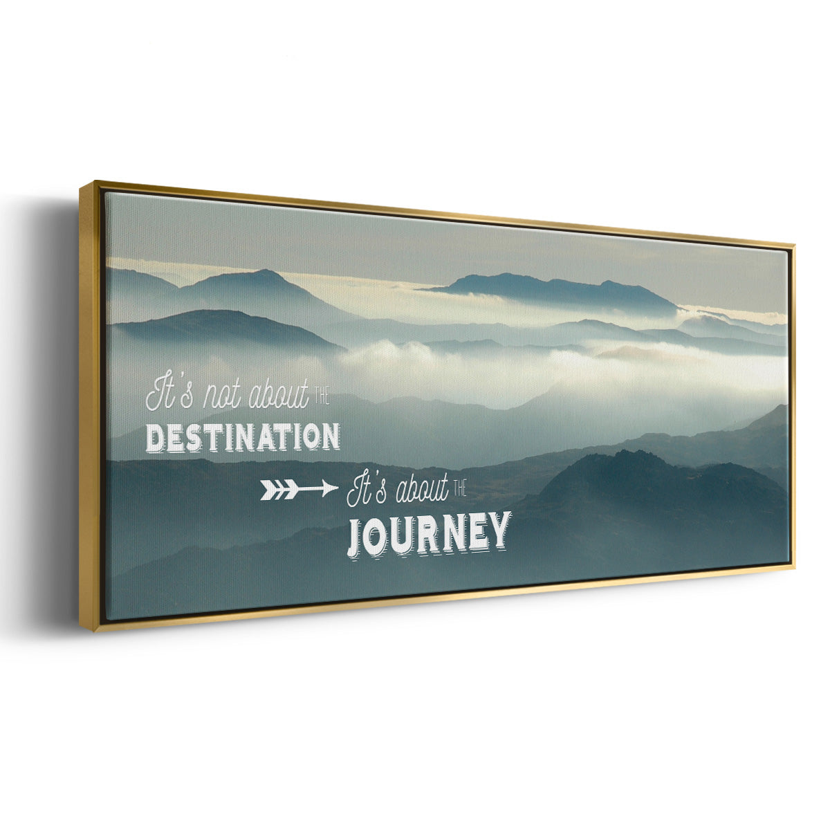 The Journey - Floater Framed Canvas Print