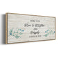 Floral Happily - Floater Framed Canvas Print