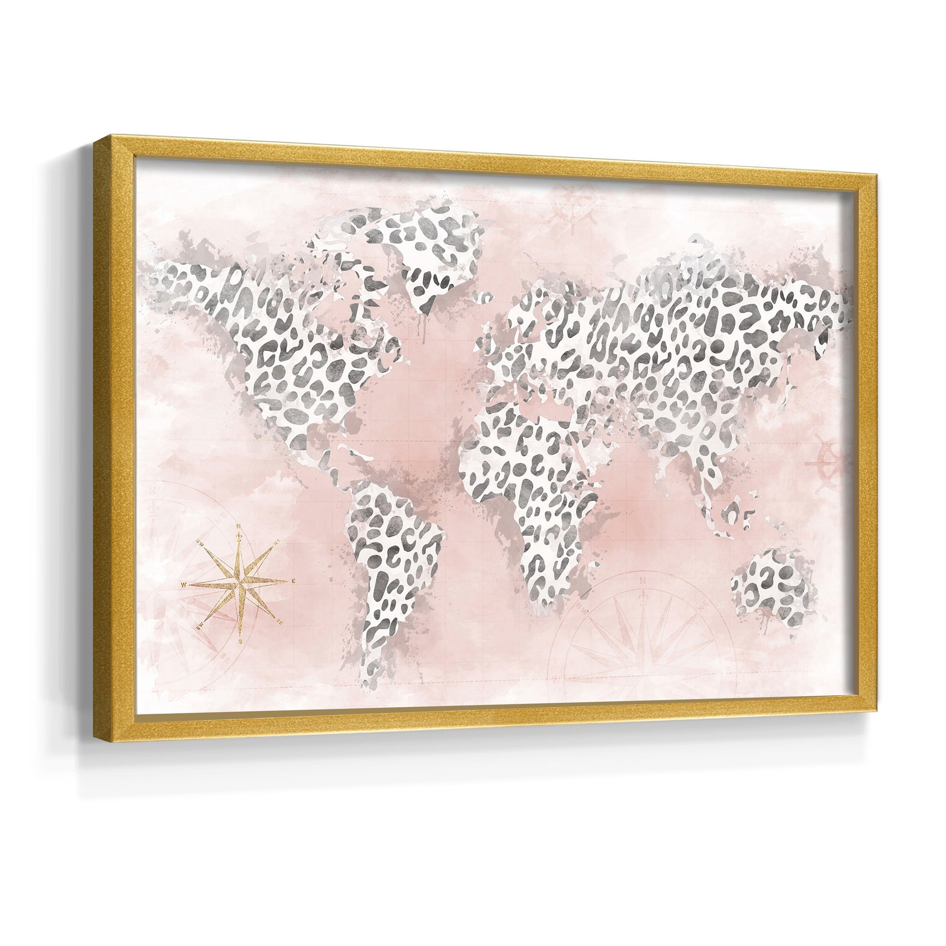 45092,world map,leopard print,artwork,modern design,soft pink,vintage compass,home decor,animal print,wall art,illustration,geography,stylish,elegant,framed art,contemporary decor,creative design,interior design,textured background,decorative piece,travel theme,nature inspired,unique artwork,global map,chic decor,feminine style,abstract art,wall decoration,visual art,fashionable design,printed map,color palette,animal kingdom,contemporary artwork,tropical themes,patterned map,Re-stickable,Text & Numbers