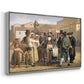 A Charlatan Selling Blacking in the Piazza Barberini in Rome, c. 1840-1849 - Floater Framed Canvas Print