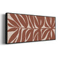 Terra Cotta Block Palms II - Floater Framed Canvas Print