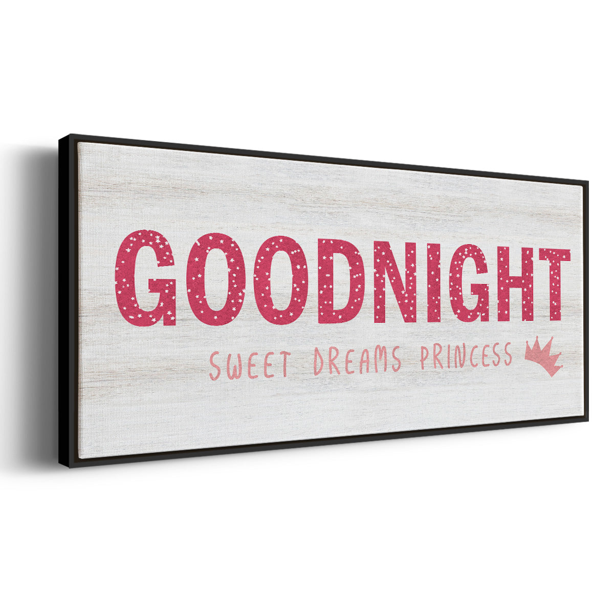Princess Goodnight - Floater Framed Canvas Print