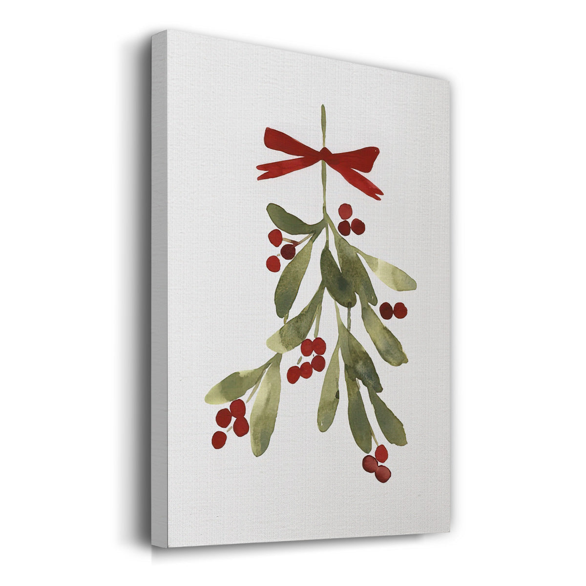 Mistletoe Bow I - Gallery Wrapped Canvas