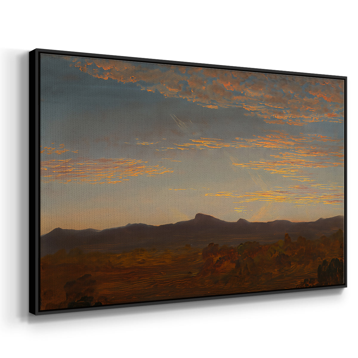 Study for "Catskill Creek", c. 1844-1845 - Floater Framed Canvas Print