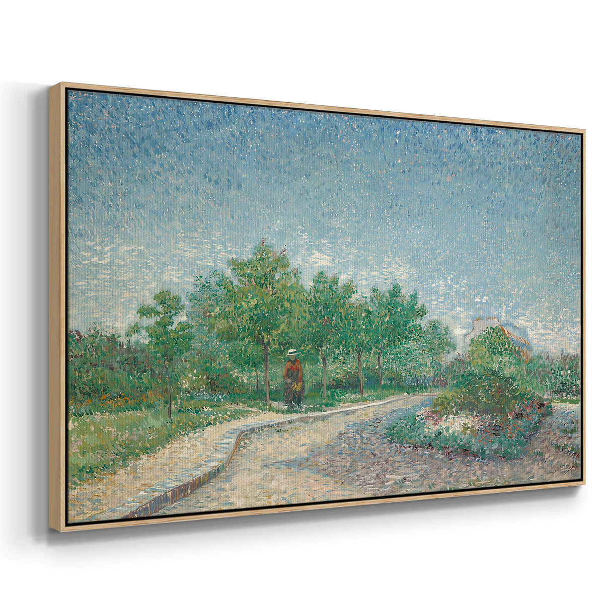 Square Saint-Pierre, Paris, 1887 - Floater Framed Canvas Print
