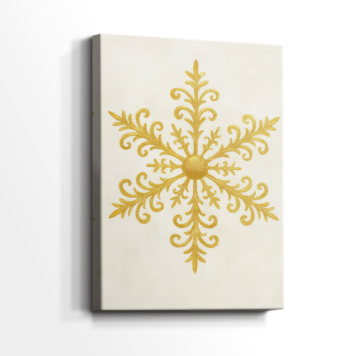 Tinsel-Gold Night Square - Canvas Art Print