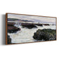 The Rocks at Pourville, Low Tide, 1882 - Floater Framed Canvas Print