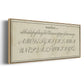 Manuscript Sampler IV - Floater Framed Canvas Print