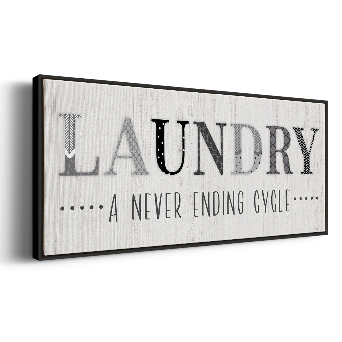 Never Ending - Floater Framed Canvas Print