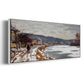 The Seine at Bougival, 1869 - Floater Framed Canvas Print