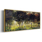 The Promenade at Argenteuil, Sunset, 1874 - Floater Framed Canvas Print