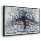 Horizontal Tree, 1912 - Floater Framed Canvas Print