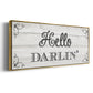Hello Darlin' - Floater Framed Canvas Print