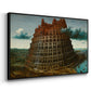 The Tower of Babel, c. 1568 - Floater Framed Canvas Print