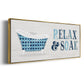 Relax and Soak - Floater Framed Canvas Print