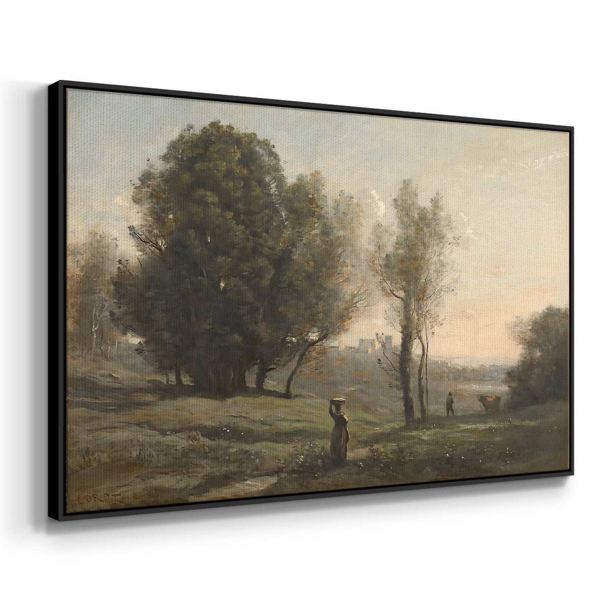Landscape (Souvenir of les landes), c. 1872 - Floater Framed Canvas Print