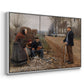 People by a Road, 1893 - Floater Framed Canvas Print